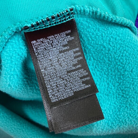 The North Face Mens XL Colorblock Fleece Pullover Zip Neck Sweatshirt 90's Y2k - Picture 6 of 7